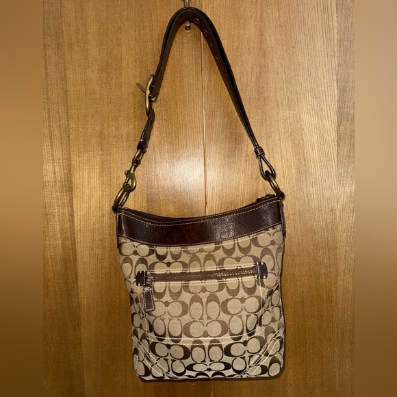 Coach Signature Jacquard Shoulder/Crossbody Bag 10403 - Picture 1 of 17